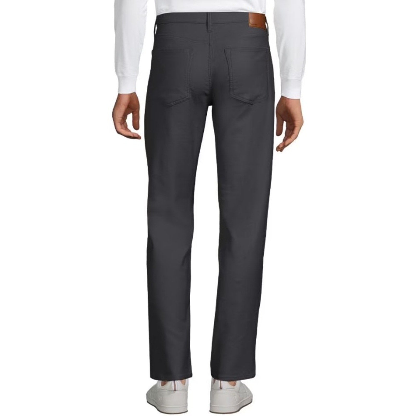 Lands' End Men's Charcoal Relaxed Jeans pants 38x30