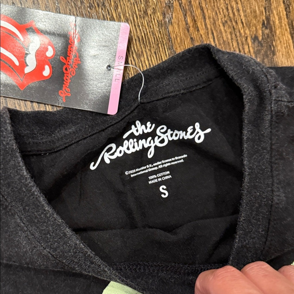 The Rolling Stones Black and Red Short Sleeve Tee Small NEW