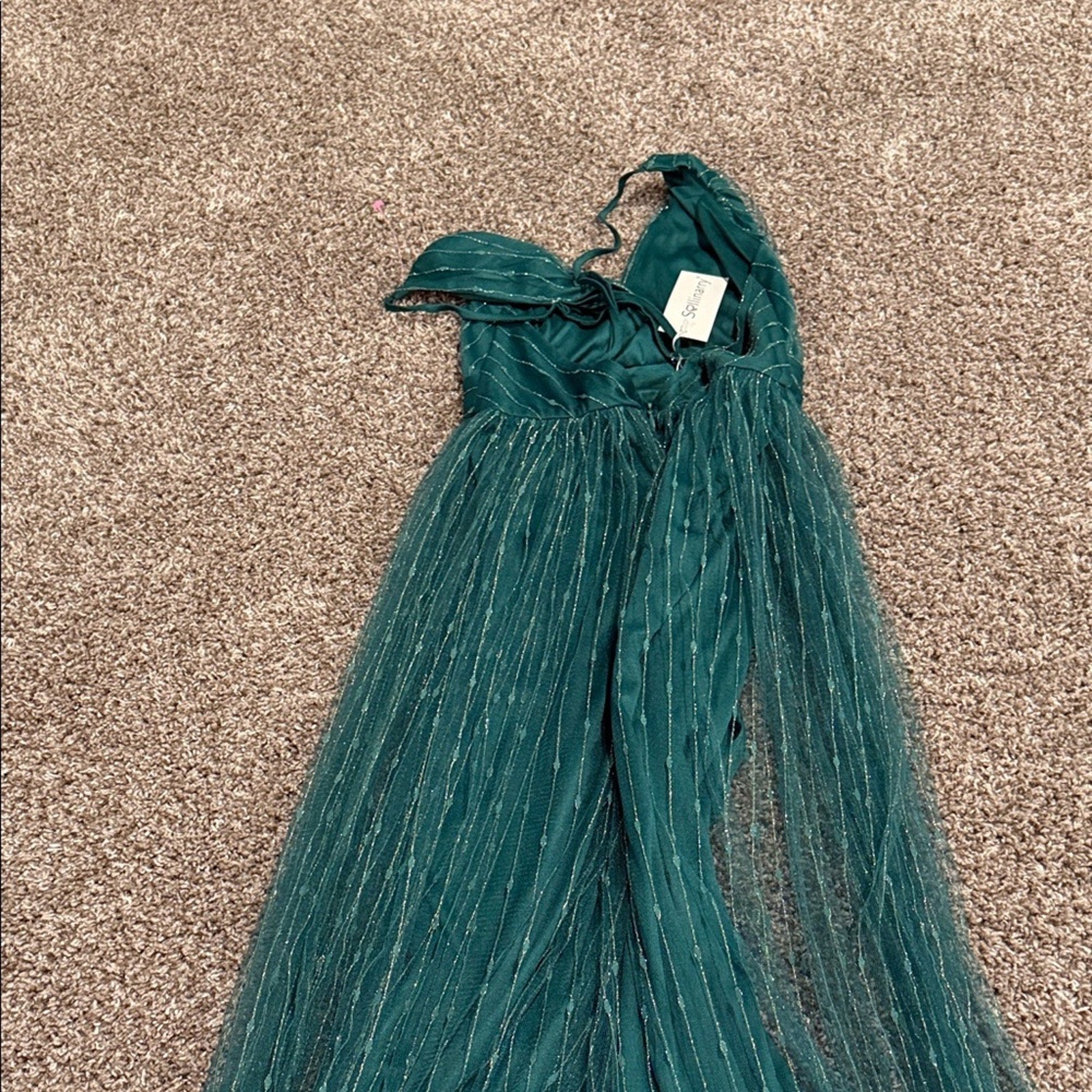 New woman’s small dress Elegant Teal long NEW
