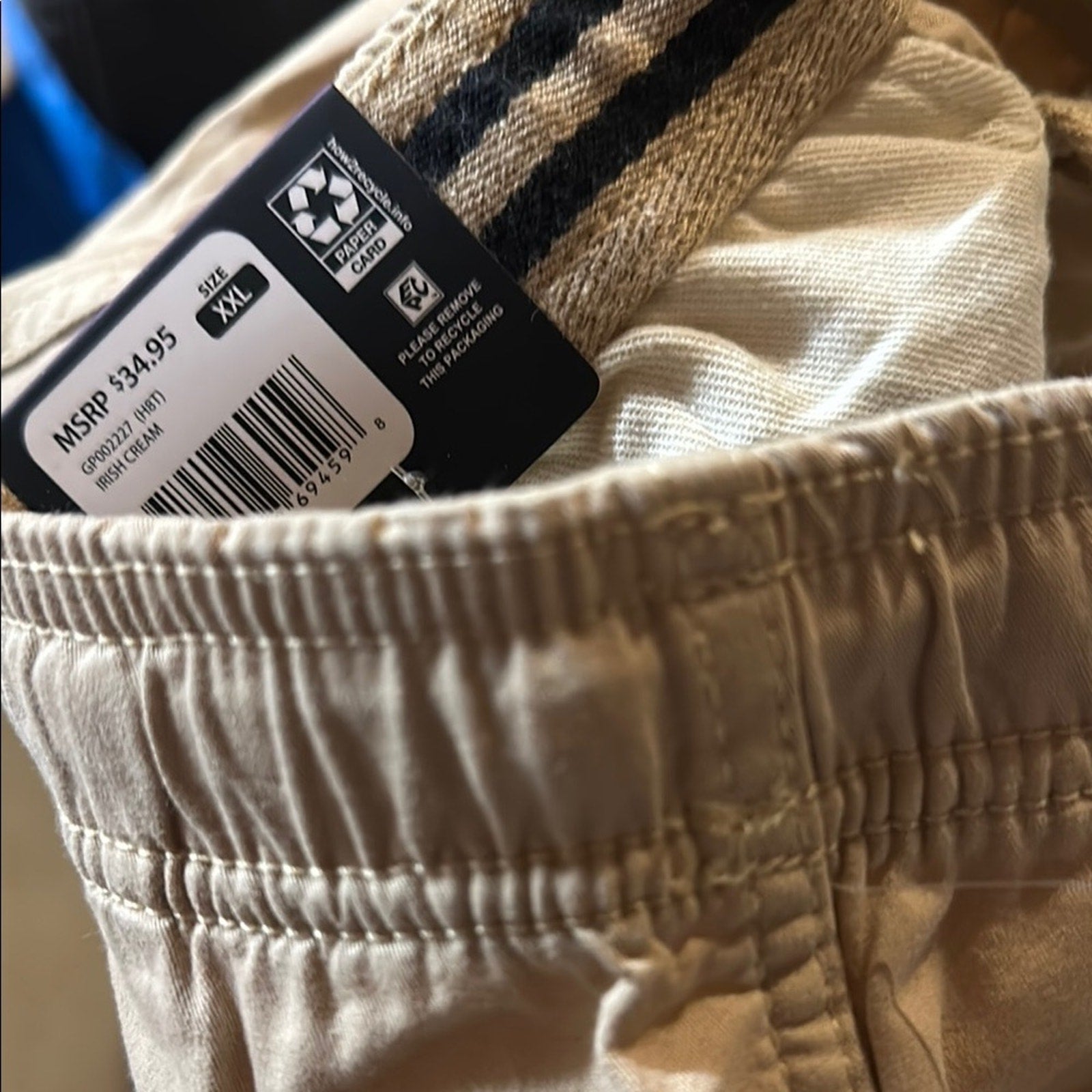 GAP Tan Pull-On Shorts XXL new men’s shorts khaki drawstring loose
