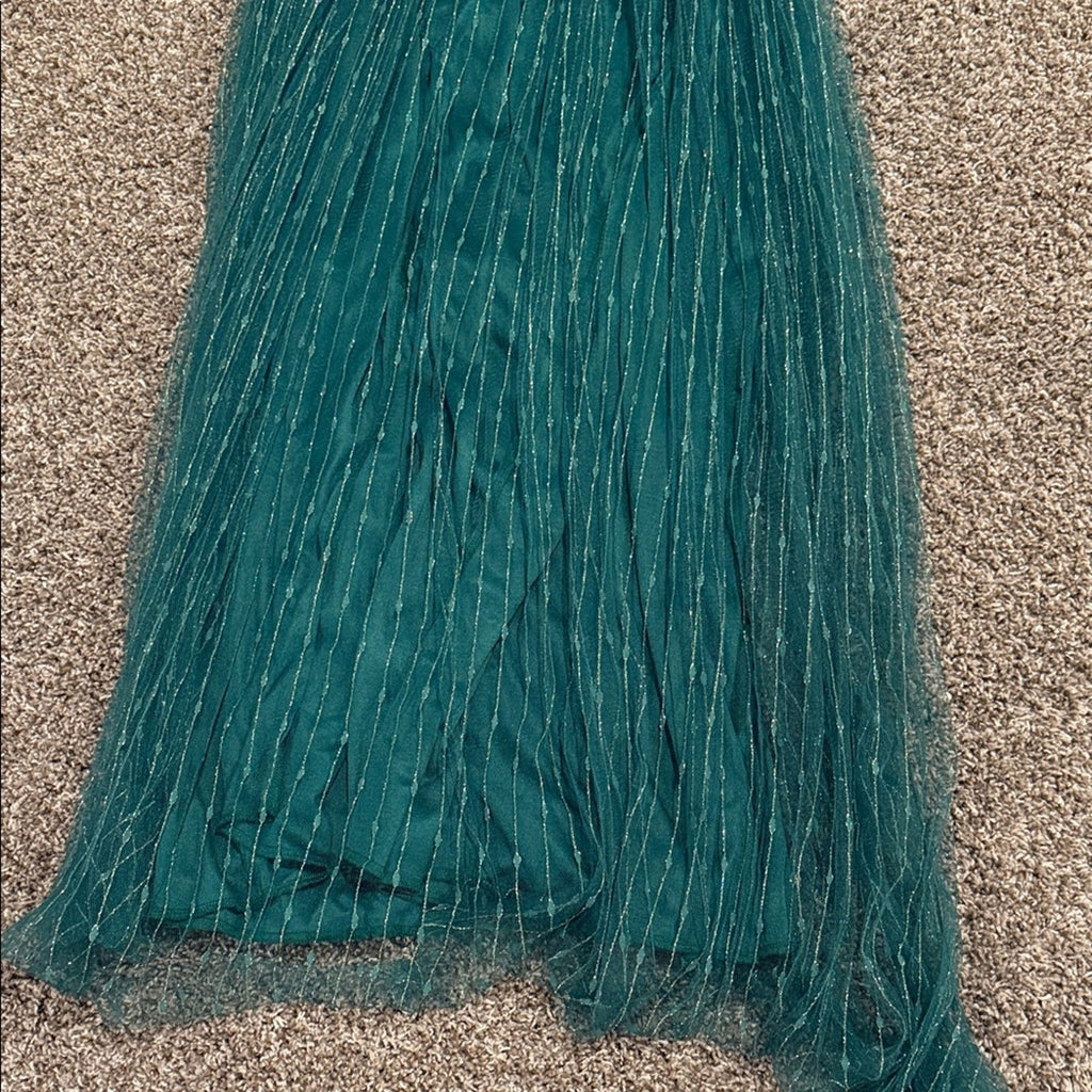 New woman’s small dress Elegant Teal long NEW