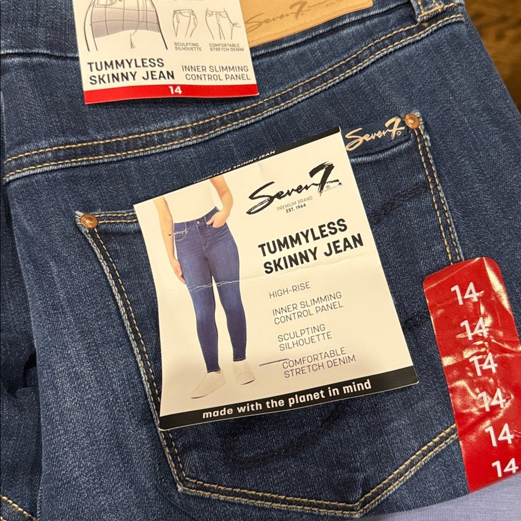 Seven 7  woman’s plus size 14 skinny jeans NEW