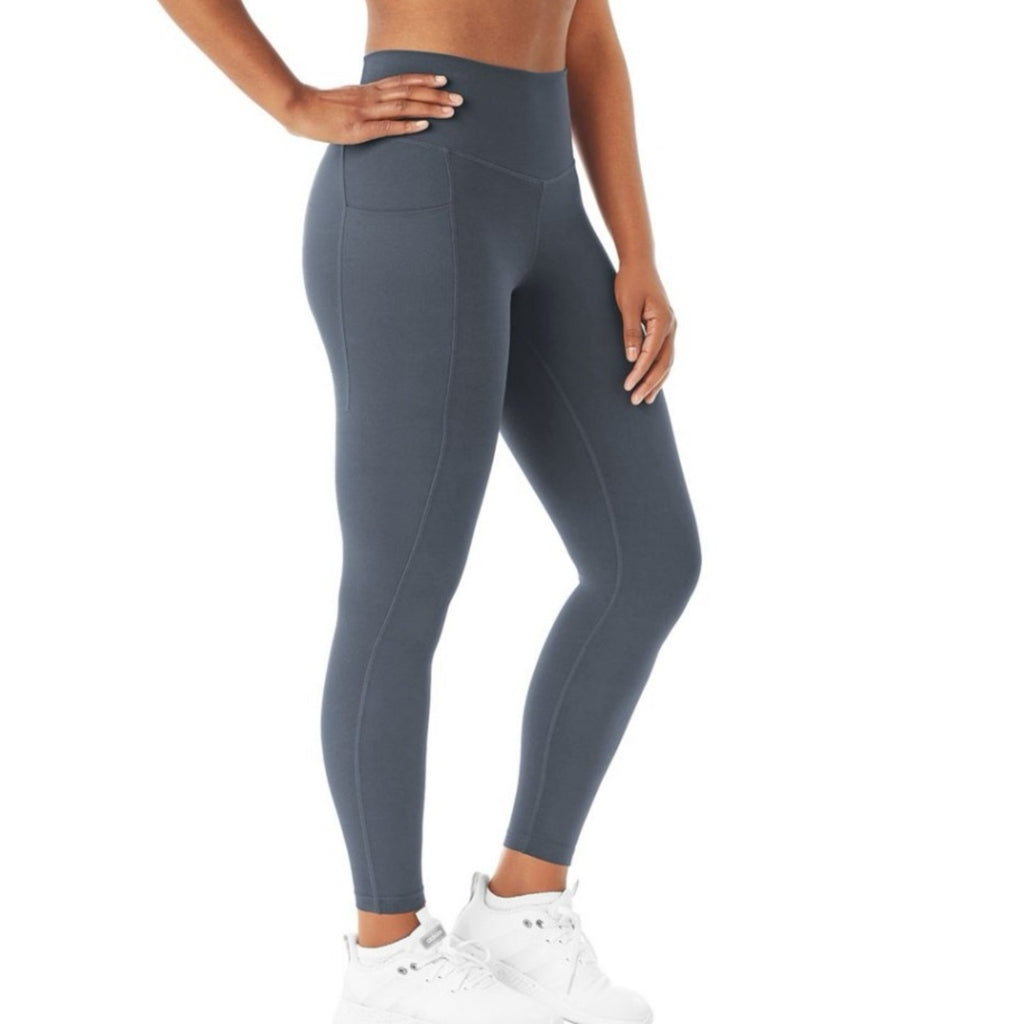 Gray High-Rise Ankle Legging size large new color grey members mark new
