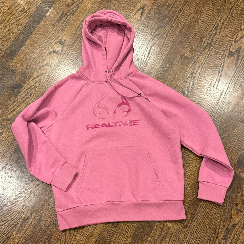 Realtree Pink Pullover Hoodie sweatshirt pink medium  🩷