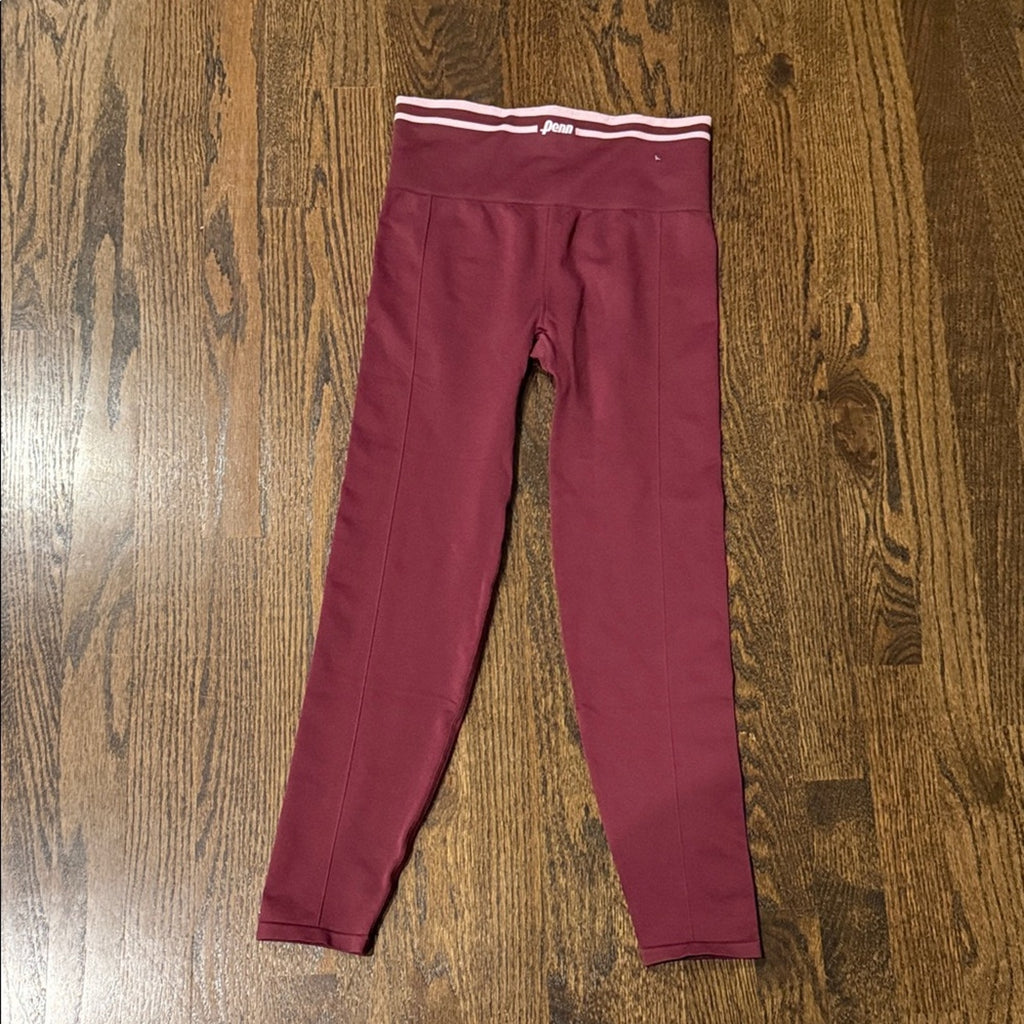 Penn medium leggings woman’s fitted Maroon Leggings for Women