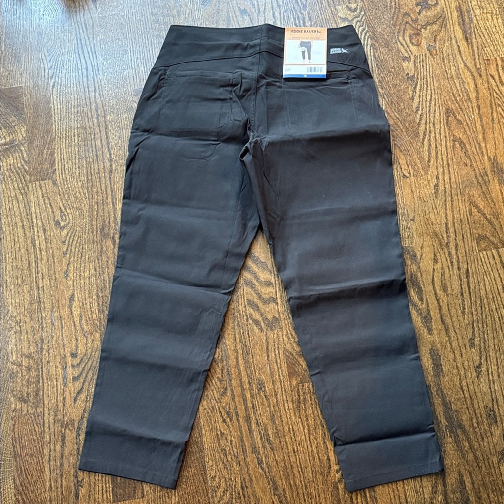 Eddie Bauer ladies black 10 capri hiking slacks NEW