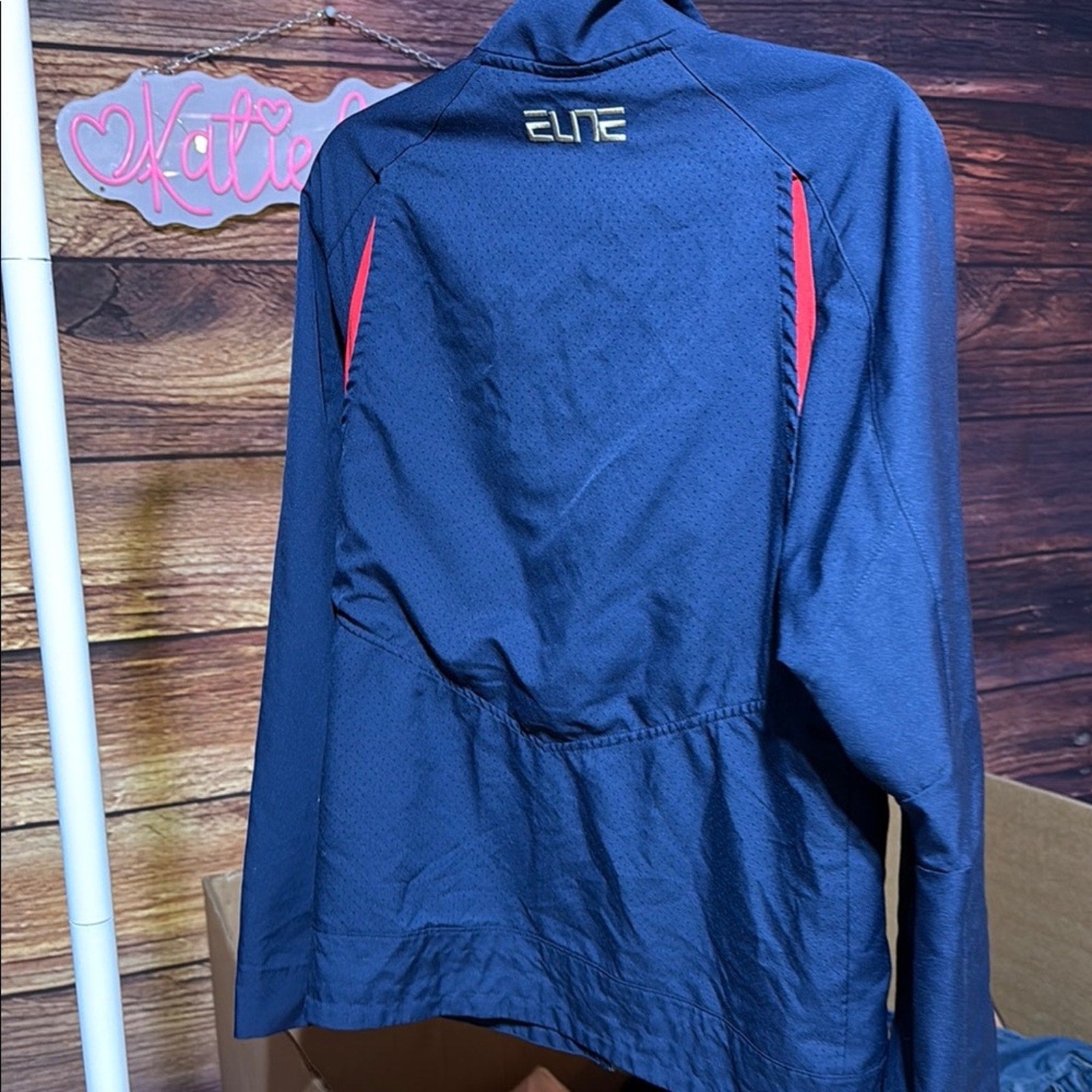 Nike UConn Huskies Full Zip Jacket Men's Medium Navy Gray Athletic Preloved