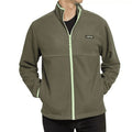 Lands' End men’s small Olive Green Fleece Jacket fleece Preloved condition
