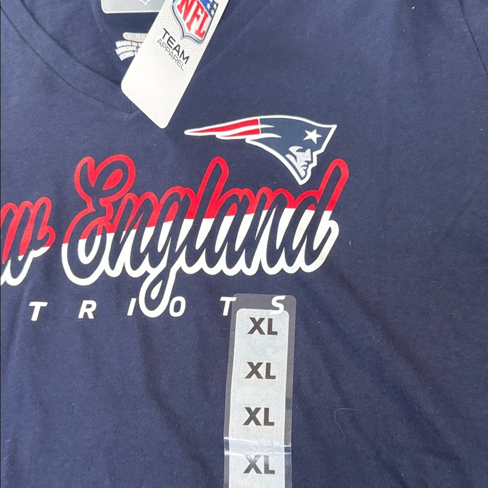 Women's England Patriots Navy T-Shirt NFL tshirt xl