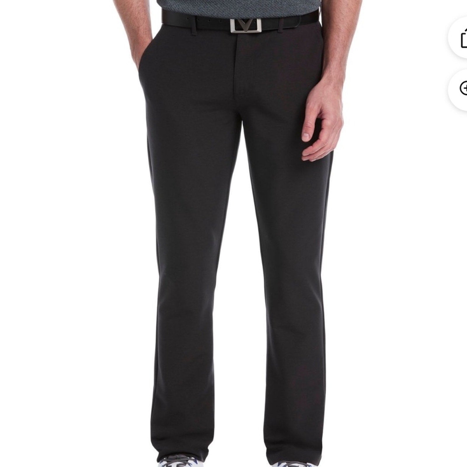 Callaway Charcoal Golf Trousers 38x30 caviar pants new