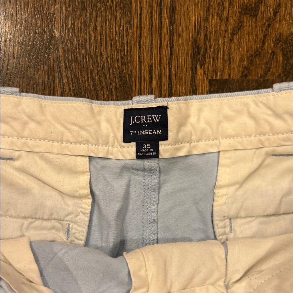 J.Crew 35 waist Men's Light Blue Shorts 7 inch inseam