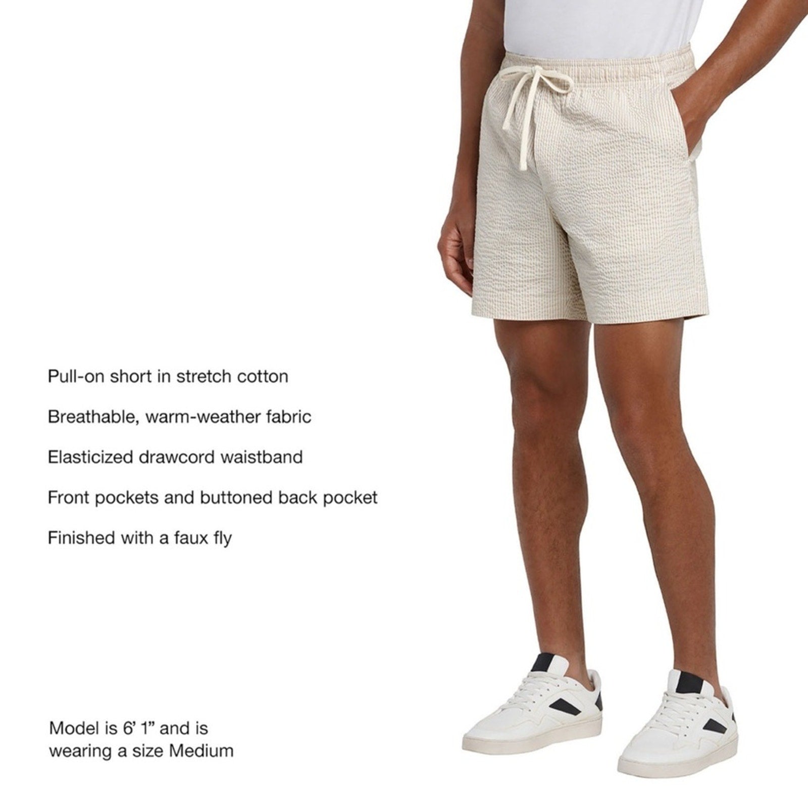 Express Cream Flat Front Shorts Lightweight Summer Essential NEW XXL
