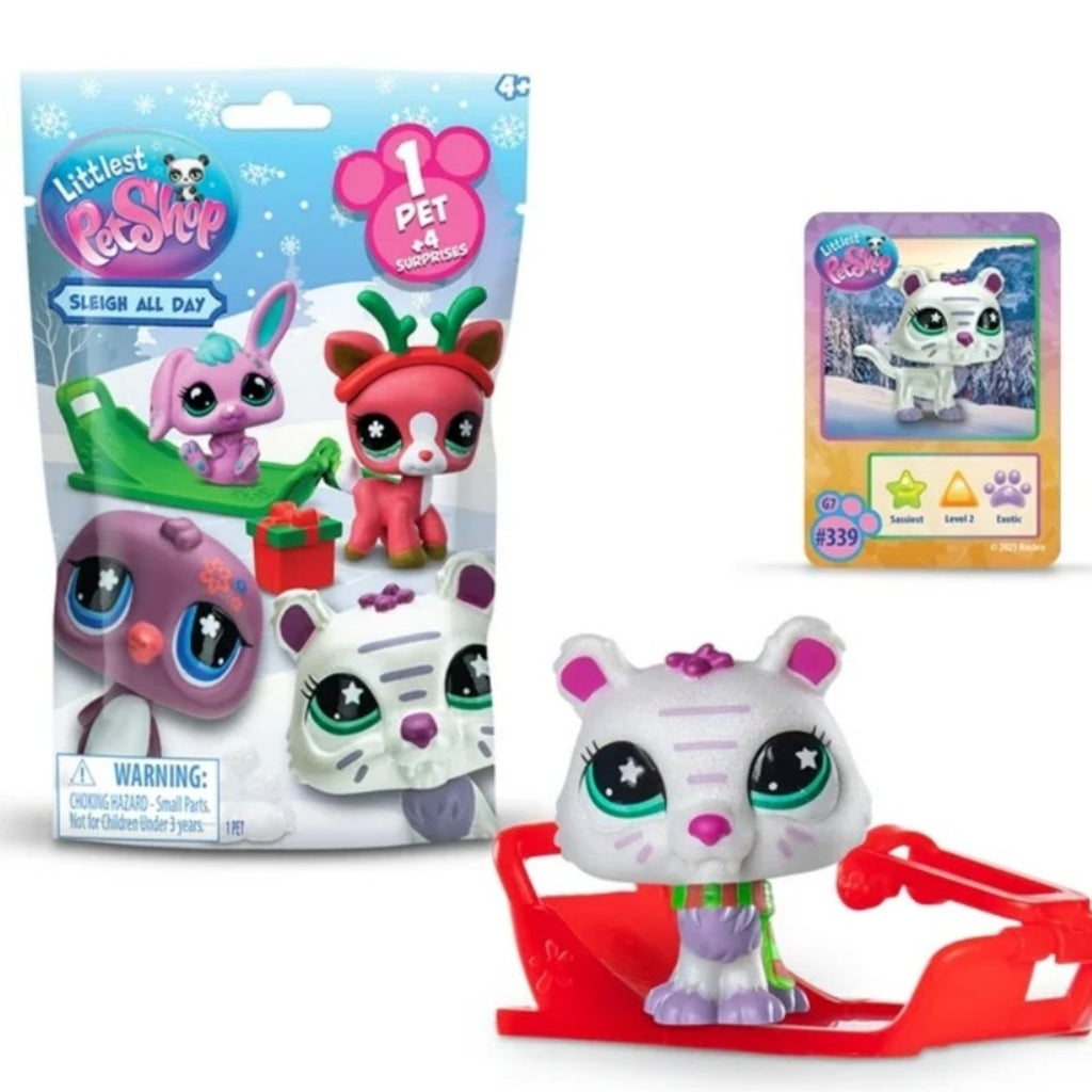 Littlest Pet Shop Festive Friends Set - Pink, Red, Green