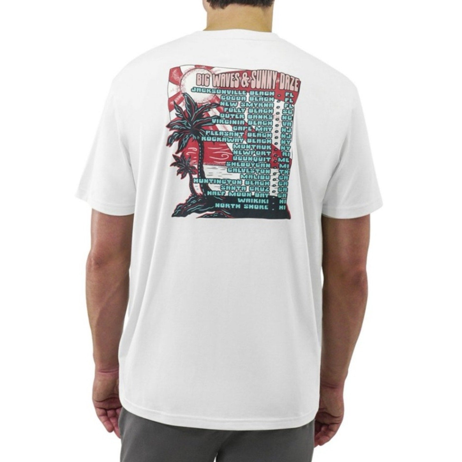 Men's Graphic T-Shirt - Cream/grey xl reel life NEW