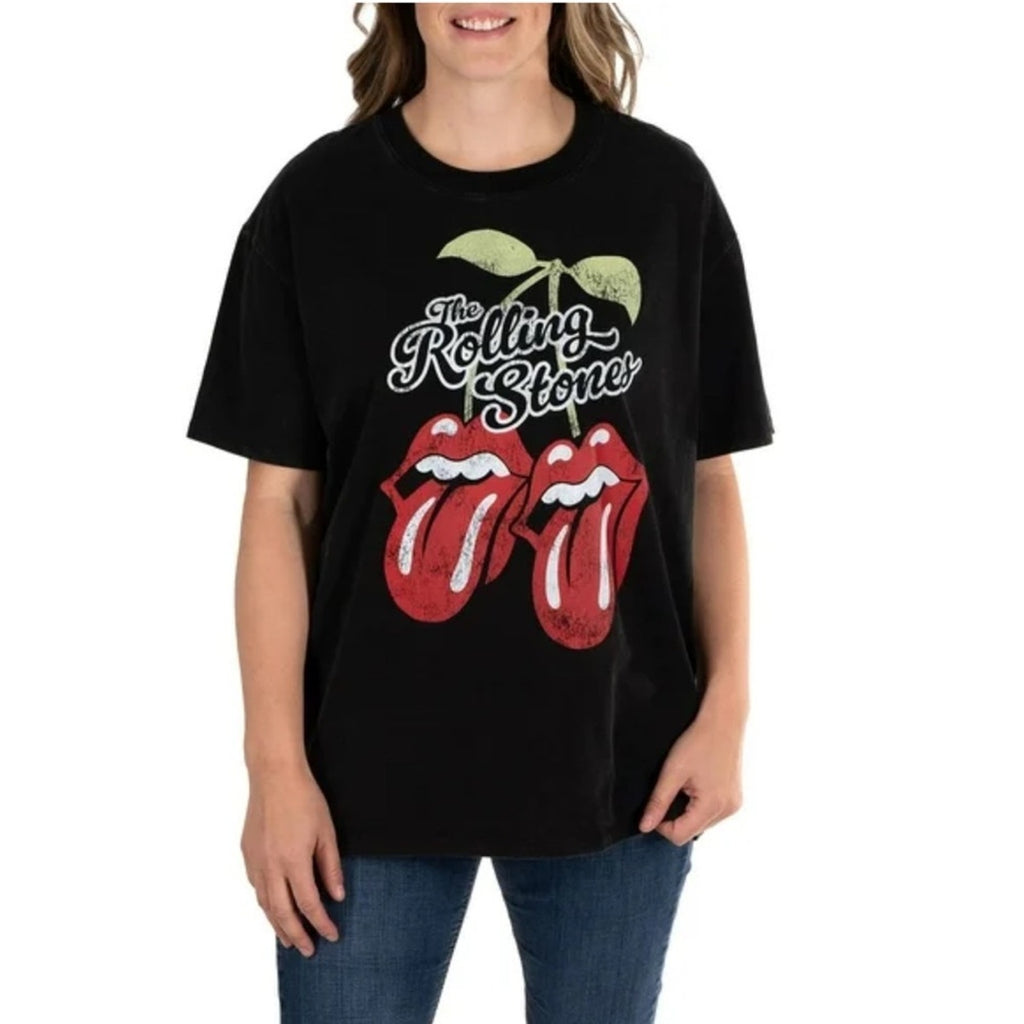 The Rolling Stones Black and Red Short Sleeve Tee Small NEW